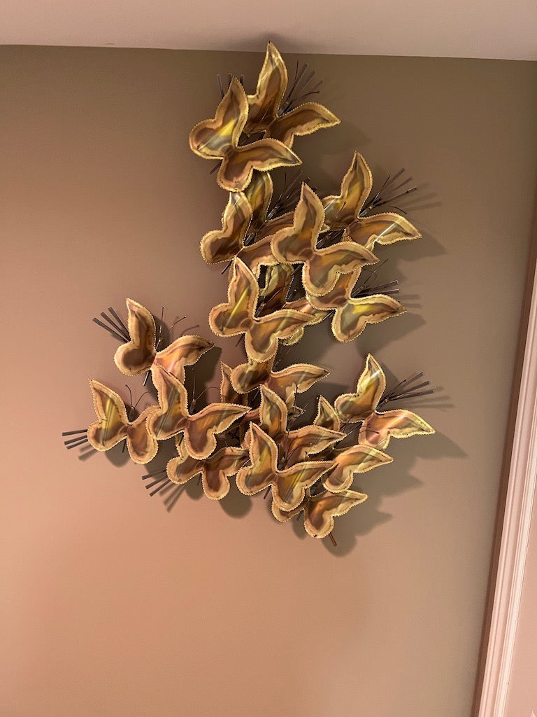 MCM Brutalist Metal Wall Art- Butterflies – Sell My Stuff Canada - Canada's  Content and Estate Sale Specialists