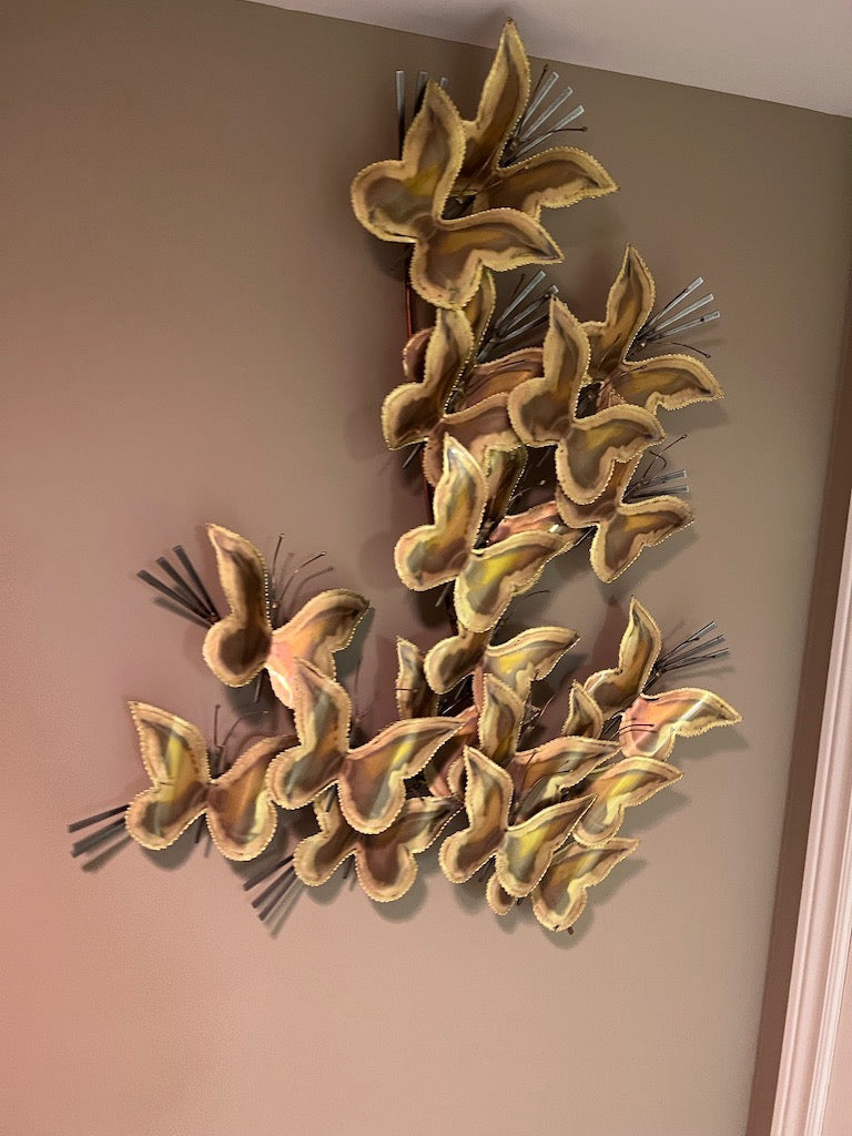 MCM Brutalist Metal Wall Art- Butterflies – Sell My Stuff Canada - Canada's  Content and Estate Sale Specialists
