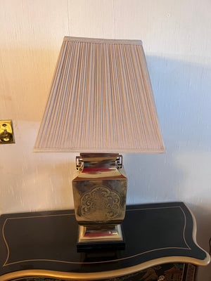 Vintage Gold Metal Table Lamp