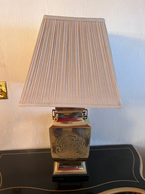 Vintage Gold Metal Table Lamp