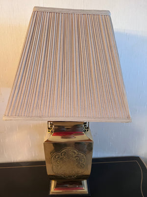 Vintage Gold Metal Table Lamp