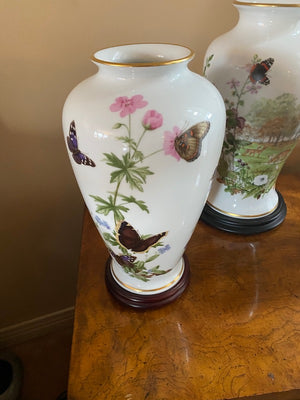 Limited Edition Franklin Porcelain Vase Lot