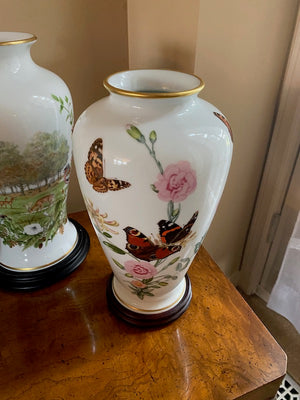 Limited Edition Franklin Porcelain Vase Lot