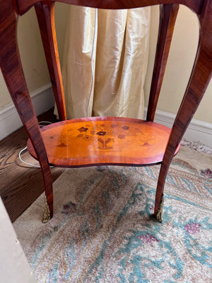 Pair of Antique Reproduction Oval Side Tables