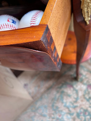 Pair of Antique Reproduction Oval Side Tables