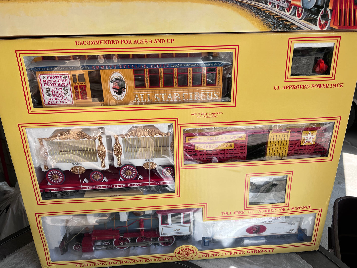 Emmett kelly jr 2024 circus train set