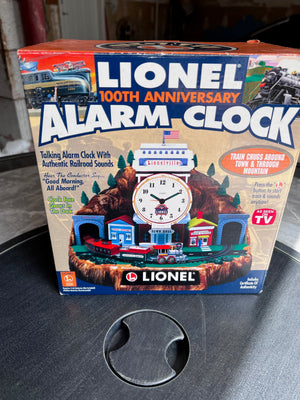 VINTAGE 2000 LIONEL 100TH ANNIVERSARY ALARM CLOCK, New in Box