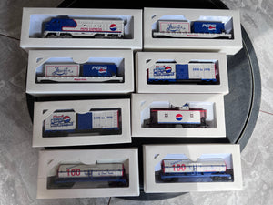 Model Power HO Scale Pepsi 8 Piece Train Set