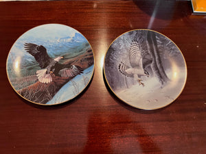 W.S. George Soaring Majesty Collection by Charles Frace- 2 Collector Plates