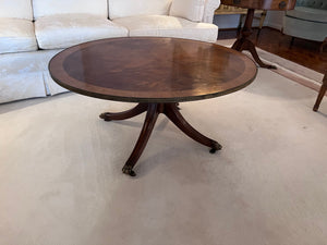 Duncan Phyfe Mahogany Oval Coffee Table from Eaton's Fine Furniture Gallery