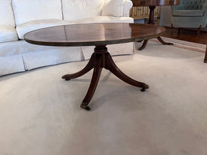 Duncan Phyfe Mahogany Oval Coffee Table from Eaton's Fine Furniture Gallery