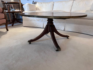 Duncan Phyfe Mahogany Oval Coffee Table from Eaton's Fine Furniture Gallery