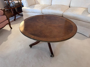 Duncan Phyfe Mahogany Oval Coffee Table from Eaton's Fine Furniture Gallery