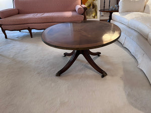 Duncan Phyfe Mahogany Oval Coffee Table from Eaton's Fine Furniture Gallery