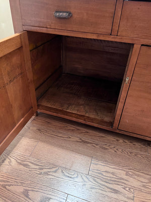 Antique Solid Wood Office Cabinet