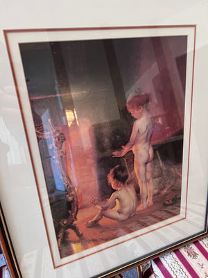 Paul Peel "After the Bath" Framed Print