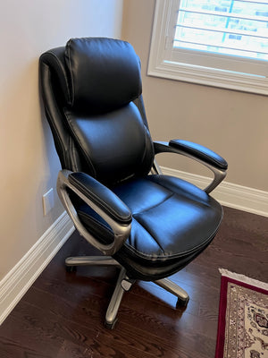 Serta Black Leather Executive Chair- 45315