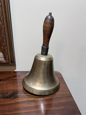 Antique Brass School Bell