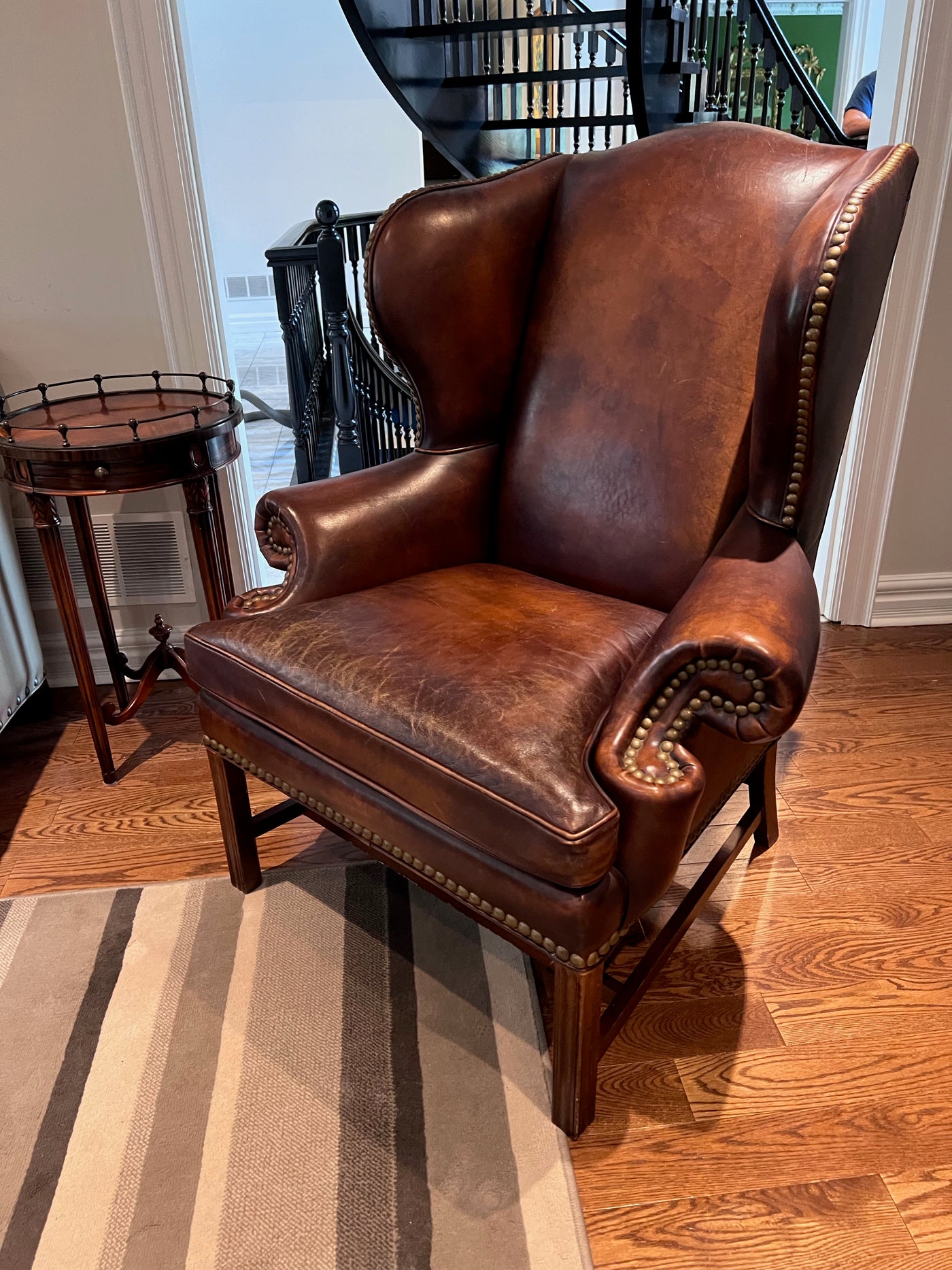 Whittemore sherrill leather online chair