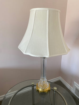 Glass & Brass Table Lamp