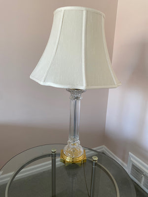 Glass & Brass Table Lamp