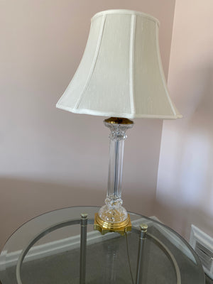 Glass & Brass Table Lamp