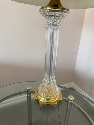 Glass & Brass Table Lamp