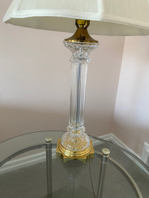 Glass & Brass Table Lamp