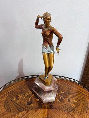 Ferdinand Preiss Bronze Sculpture- "Charleston Dancer"