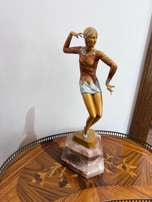 Ferdinand Preiss Bronze Sculpture- "Charleston Dancer"