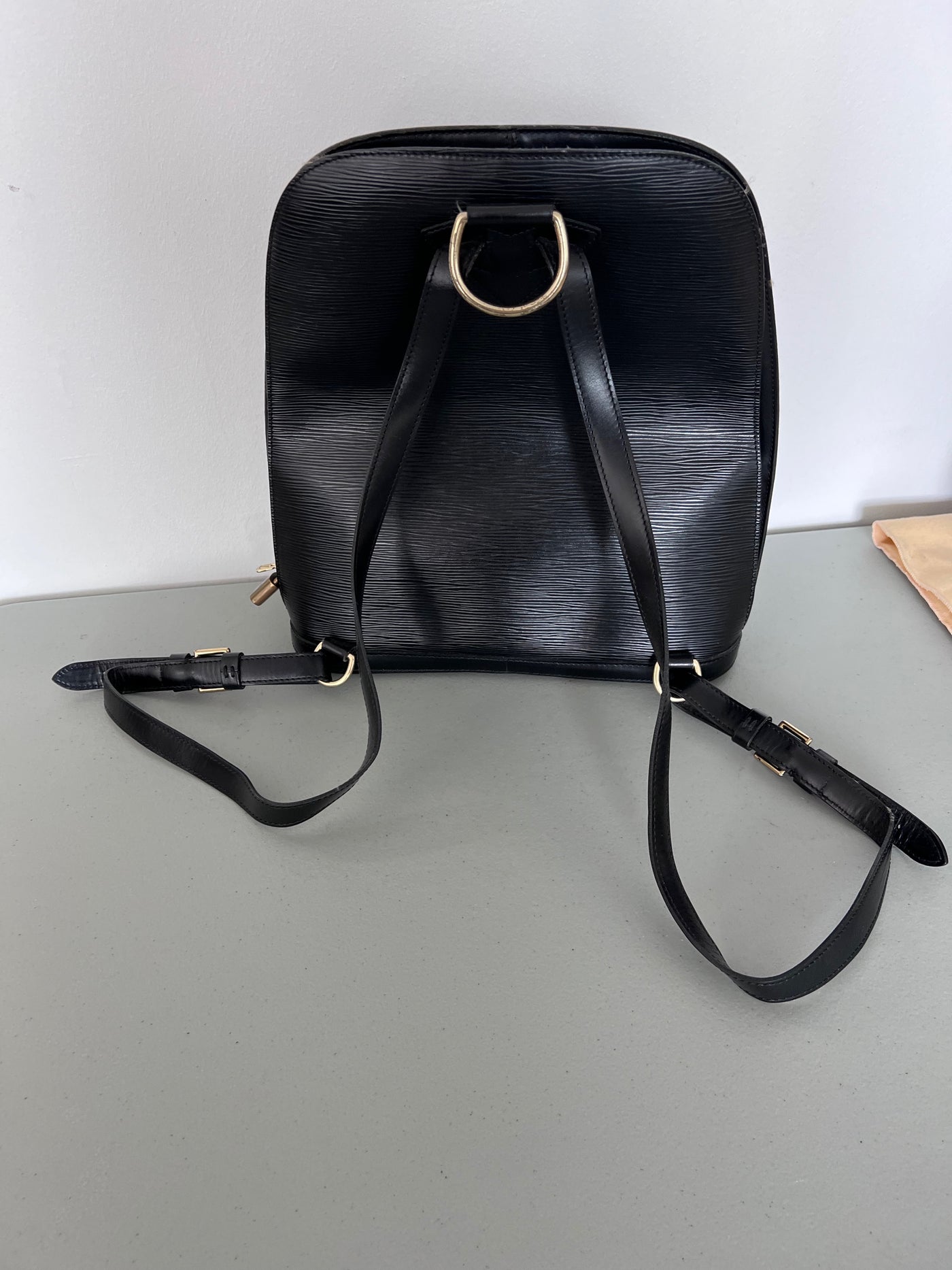 Louis Vuitton Black Epi Leather Gobelins Backpack Bag - Yoogi's Closet