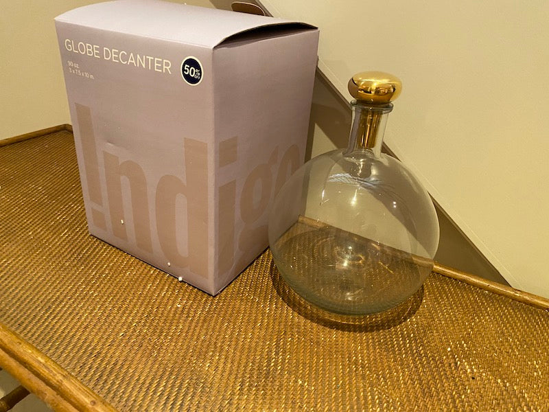 Brand New Glass Globe Decanter from Indigo – Sell My Stuff Canada -  Canada's Content and Estate Sale Specialists