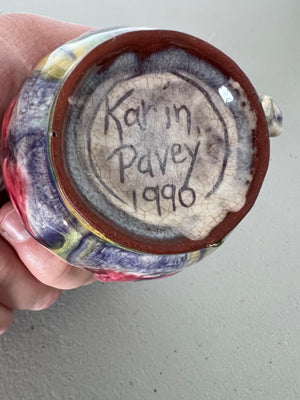 Karin Pavey 1990 Pottery Small Mug