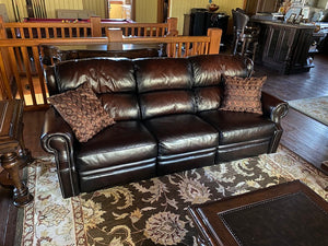 Leggett & Platt Leather Reclining Sofa # 1