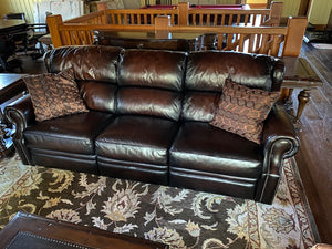 Leggett & Platt Leather Reclining Sofa # 1