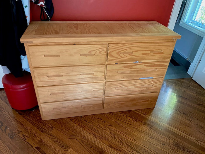 8 Drawer Wood Dresser