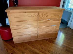 8 Drawer Wood Dresser