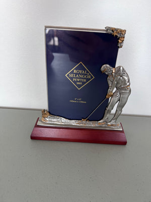 Royal Selangor Pewter Golf Picture Frame