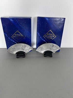 2 Royal Selangor Pewter Plaques, Chien-Te River- RARE!